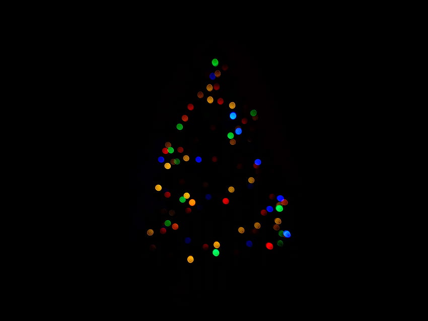 Christmas Tree Minimalism Dark Resolution , , Background, and ...
