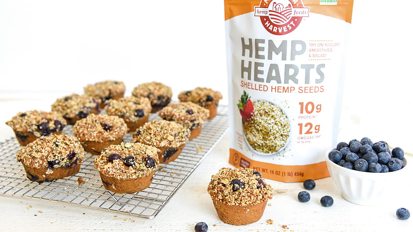 Blueberry Hemp Crumble Muffins – Manitoba Harvest HD wallpaper