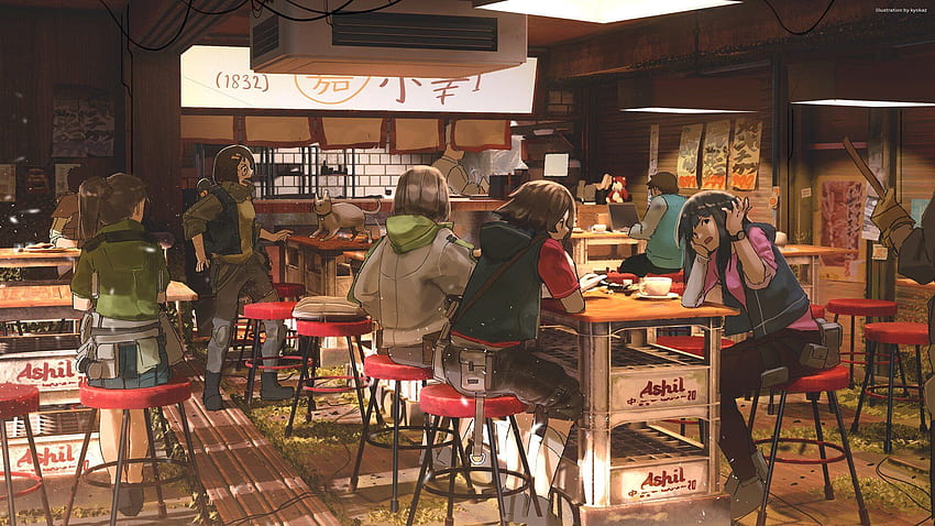 Restaurant Anime - .teahub.io HD wallpaper