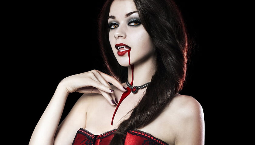 Female Vampire, Cute Vampire HD wallpaper