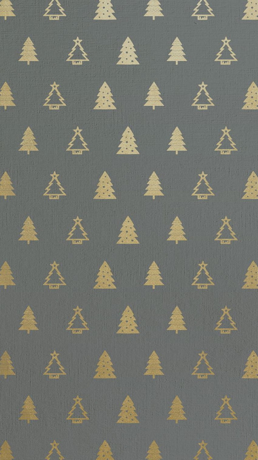 Best Ideas About Christmas - Gold Christmas Pattern Background, Simple Christmas Tree HD phone wallpaper