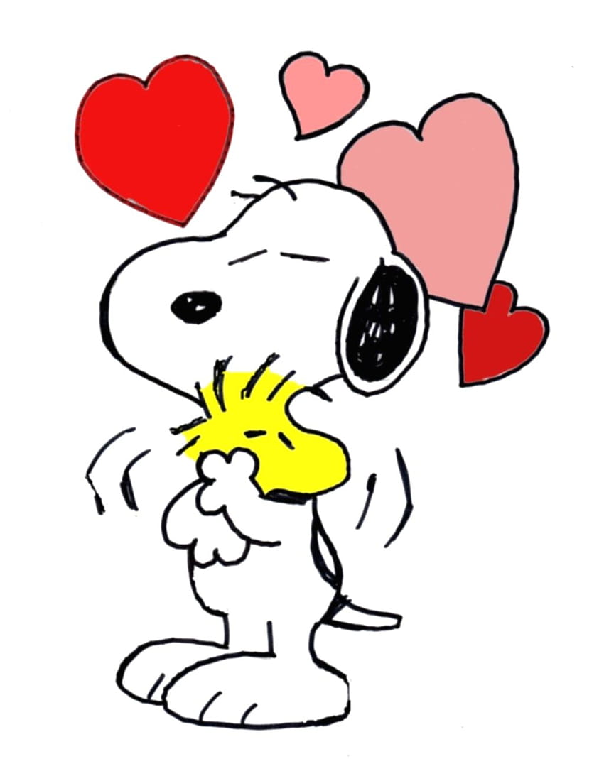 Clipart Hari Kasih Sayang Charlie Brown, Snoopy Valentine wallpaper ponsel HD