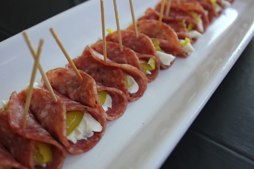 Salami, Cream Cheese, And Pepperoncini Roll Ups Food. Best Food , , And More. Real Food Snacks, Food, Yummy Appetizers HD wallpaper