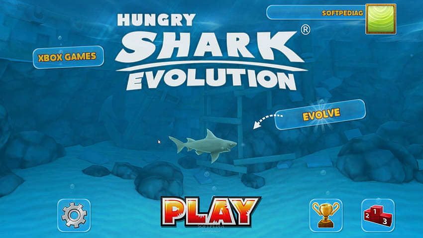 Hungry Shark Evolution - Hungry Shark Part 2 - & Background HD тапет