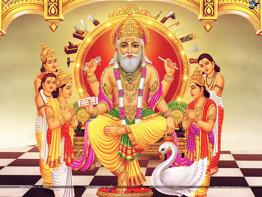 May Lord Vishwakarma fill your home with prosperity & fortune HD wallpaper