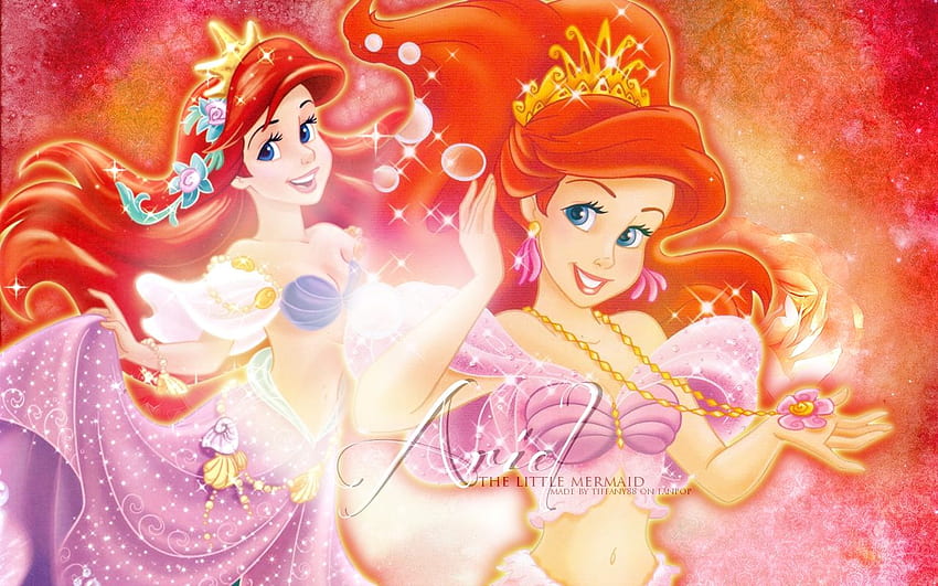 Ariel Küçük Deniz Kızı Beyaz Arka Plan, Ariel Disney Sevimli Tumblr HD duvar kağıdı