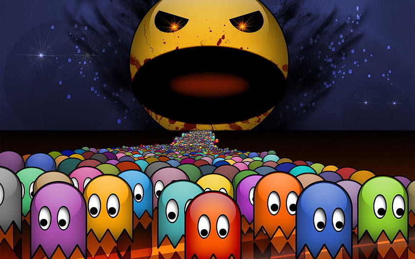 Pac Man Pacman et fond Fond d'écran HD
