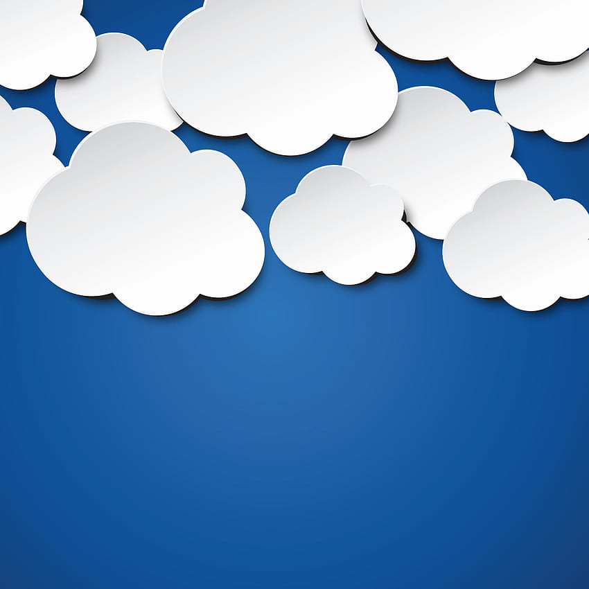 tygodnia: słoneczne chmury i Steve Jobs, Blue Sky Clouds Tapeta na telefon HD