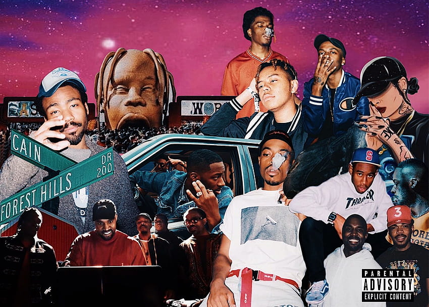 Rapper collage. Rapper, Rappers, Chance the rapper, Rappers Collage HD wallpaper