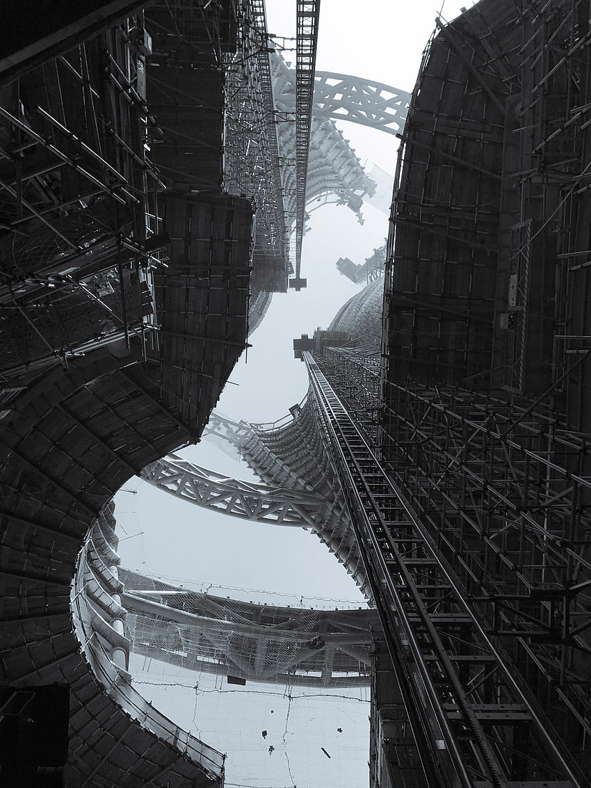Arsitek Zaha Hadid, gedung pencakar langit Beijing sedang dibangun wallpaper ponsel HD