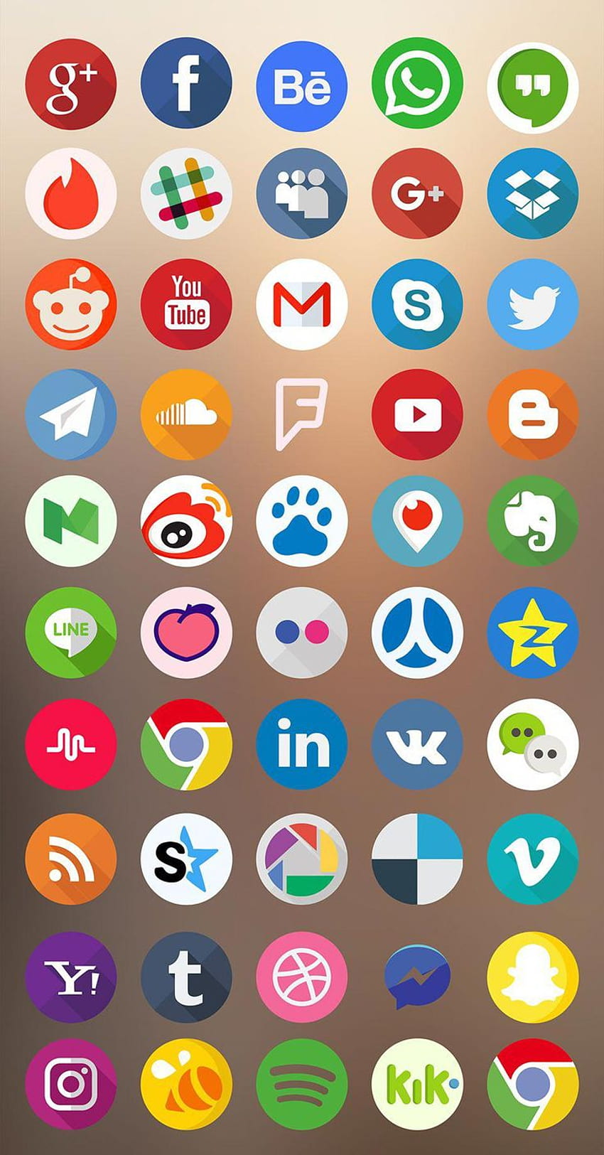 untere Drittel - soziale Medien. Social-Media-Symbole, Social-Media-Symbole, Social-Media-Symbole Vektor HD-Handy-Hintergrundbild