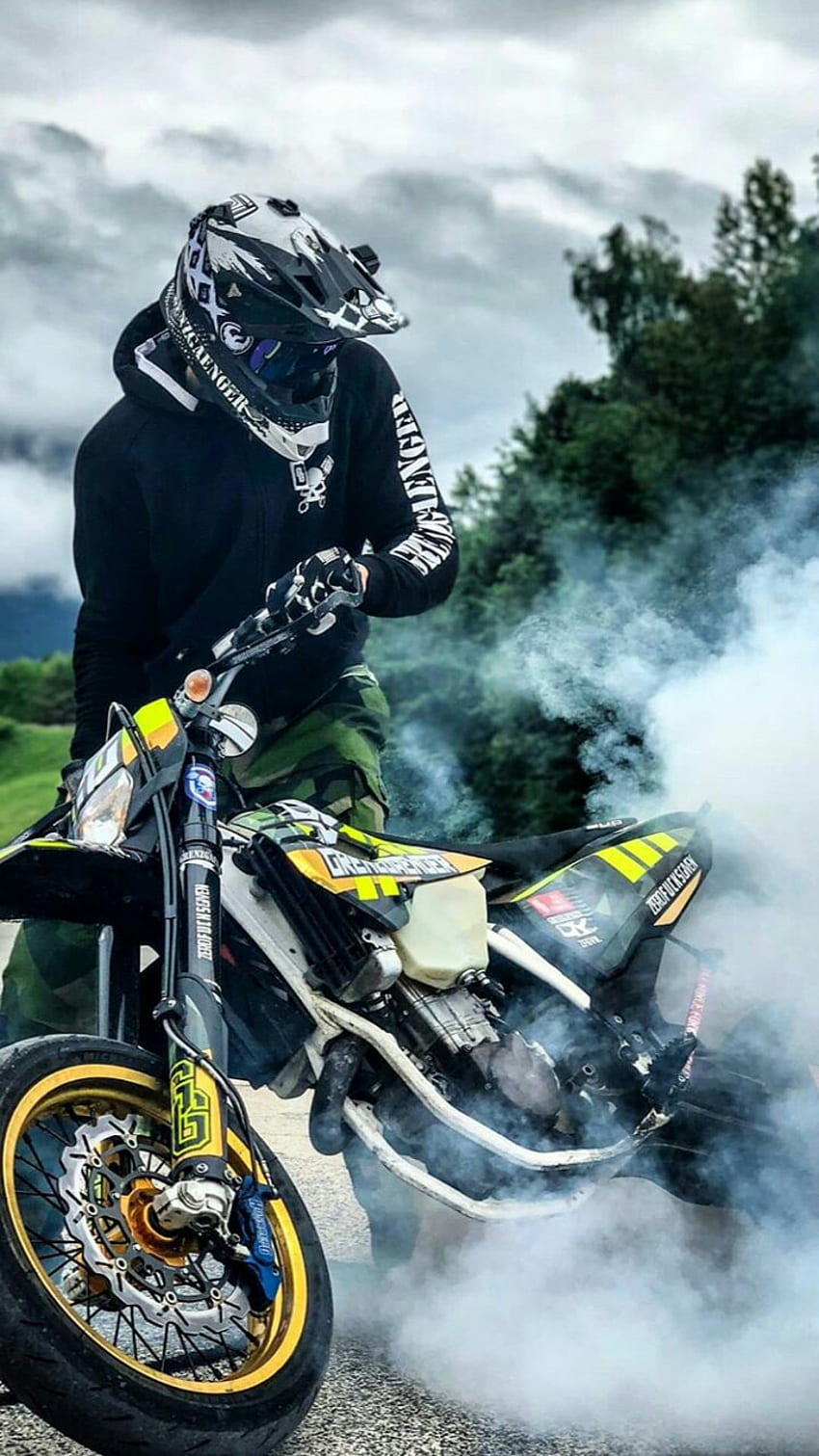 Bruder, Familie und Motocross - Bike Stunt -, Dirt Bike Tricks HD-Handy-Hintergrundbild