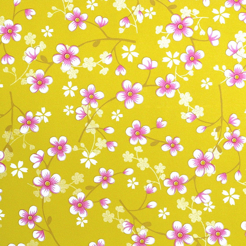 geloof bizon Staat PIP STUDIO / Behang Cherry Blossoms Geel. Laminas varios, Cherry Blossom  Yellow HD phone wallpaper | Pxfuel