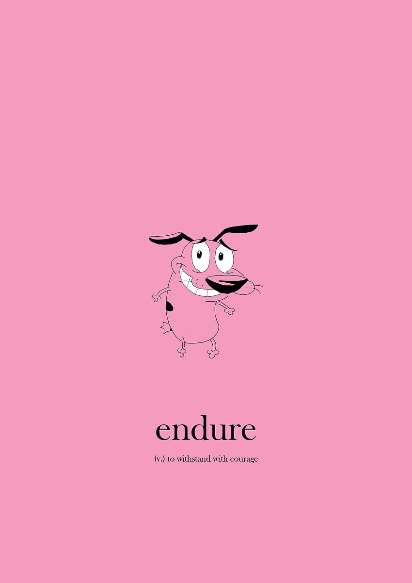 Courage the Cowardly Dog print - $25 HD phone wallpaper