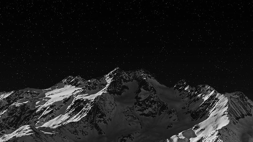 góra, ciemny, natura, , u 16:9, panoramiczny, , tło, 23995, Dark Snow Tapeta HD