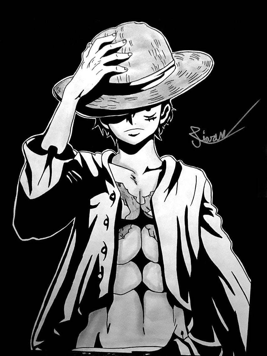 Luffy Black / High Resolution One Piece Black And White Novocom Top - Maybe you would like to learn more about one of these?, Dark Luffy HD phone wallpaper