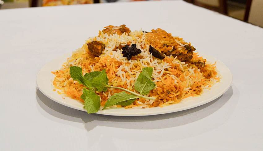 caldo de comida asiática, biryani, Biryani Plate, Biriyani fondo de pantalla
