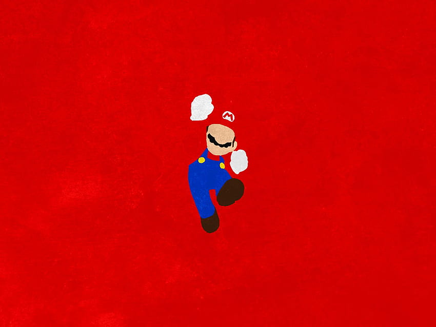 Gaming-Minimalismus Eine Sammlung von minimalistischen Gaming-bezogenen Themen, die ich erstellt habe (x Post von R Gaming4Gamers), Minimalist Mario HD-Hintergrundbild