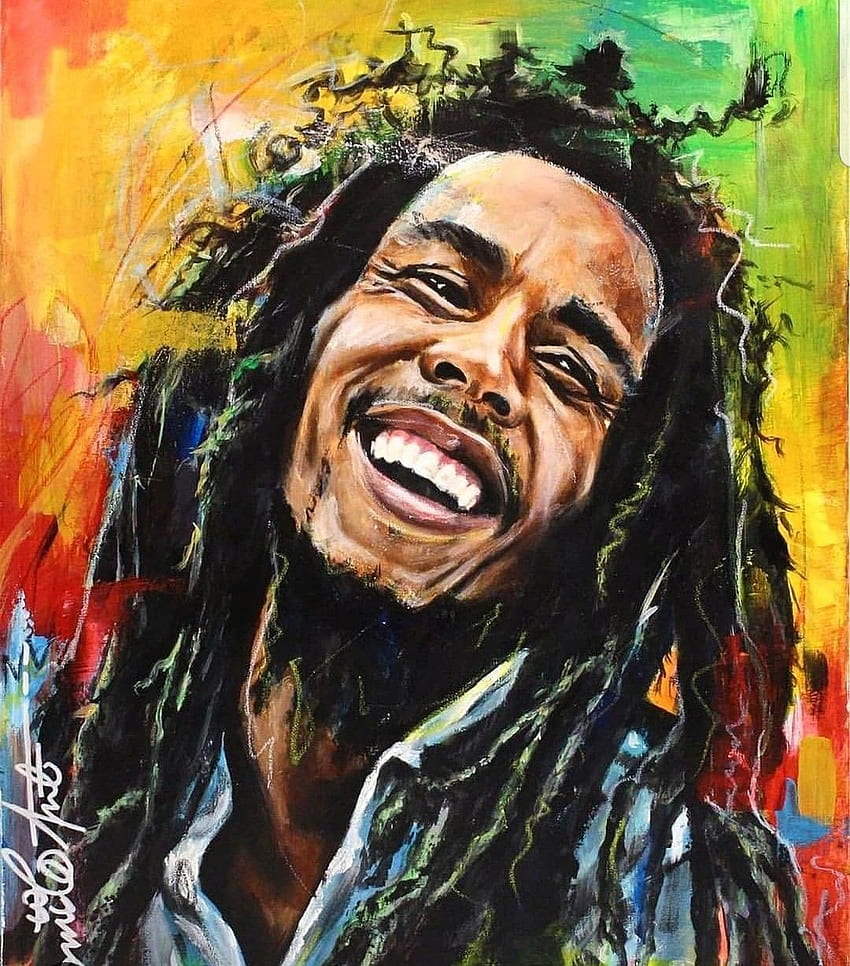 Bob Marley. Bob Marley-Kunst, Bob Marley-Malerei, Bob Marley HD-Handy-Hintergrundbild