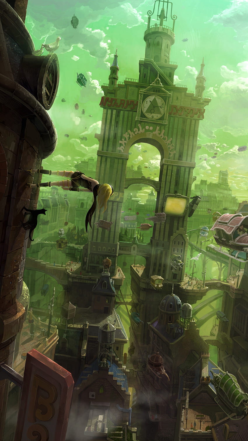 Did some compiling from the Gravity Rush illustration gallery, Rush iPhone HD phone wallpaper