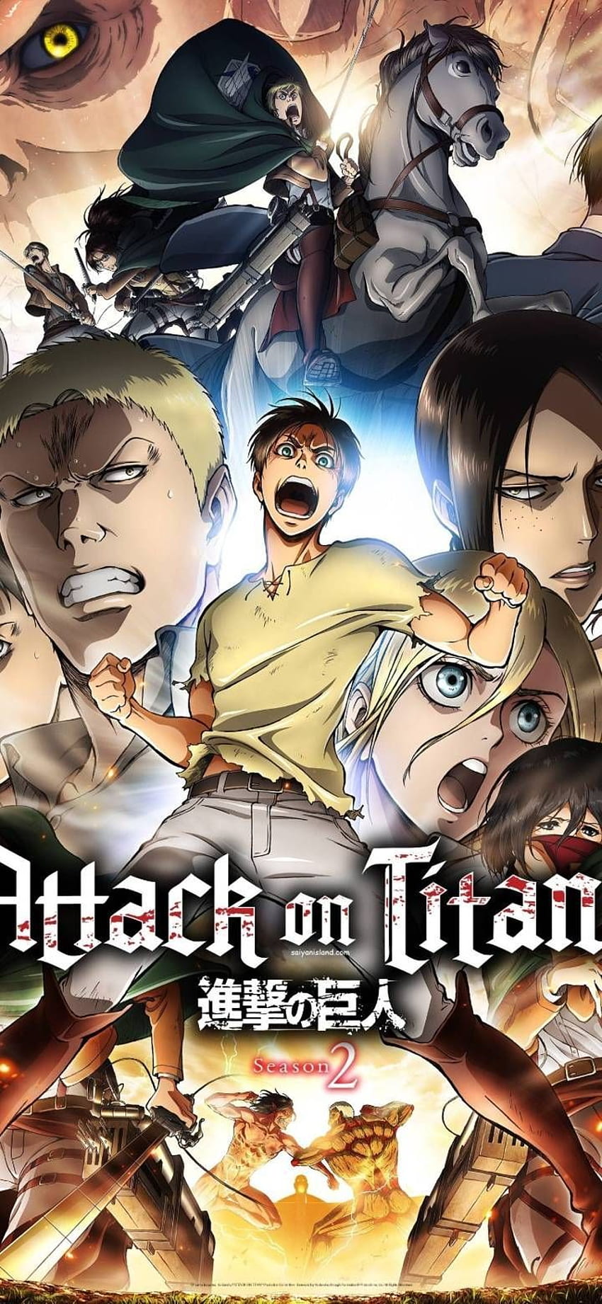 Attack on titan anime, Attack on titan, Attack On Titan Posterleri HD telefon duvar kağıdı