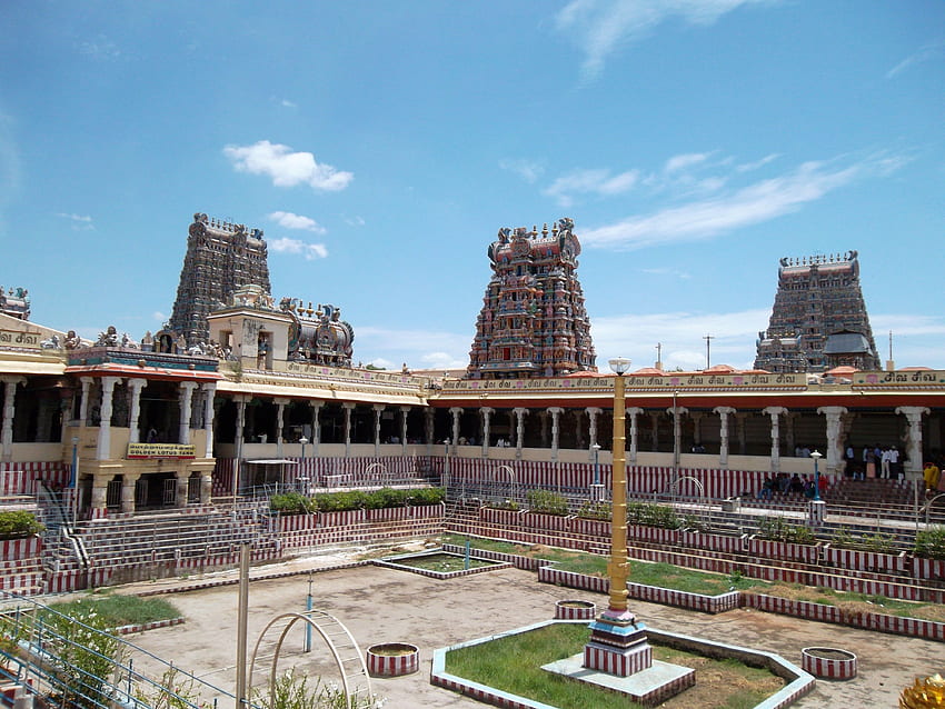 Meenakshi Amman Hindu Temple in Tamil Nadu India, Tamil Landscape HD wallpaper