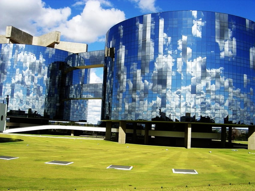 Brasilia Archiecture, architecture, modern, office building, brazil, brasilia HD wallpaper