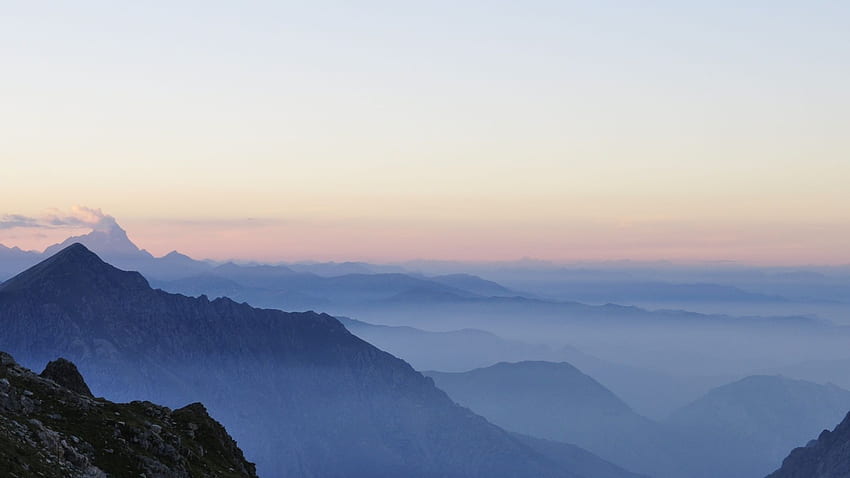 the maritime alps, mountains range, sunset, horizon, , , background, 69aff0 HD wallpaper