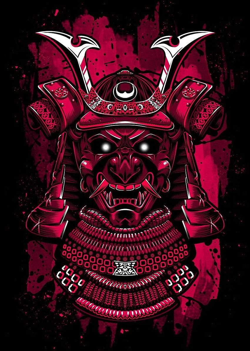 Stain Samurai' Poster Print by Alberto Perez. Displate in 2020. Samurai artwork, Warriors , Samurai, Kabuki Mask HD phone wallpaper