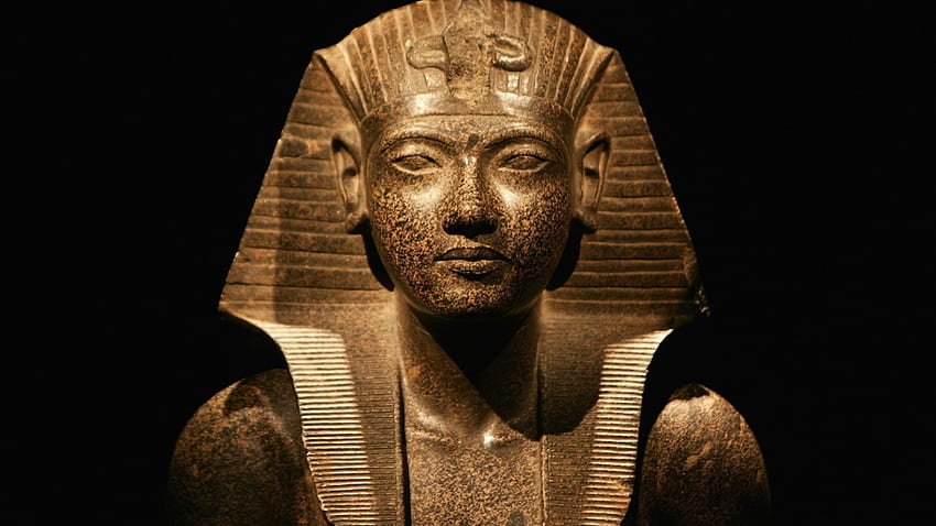 조각 동상 이집트 파라오 HD 월페이퍼