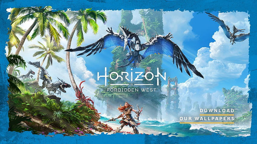 Guerilla – Schmücken Sie Ihren oder Telefonhintergrund mit der neuen Key-Art von Horizon Forbidden West – jetzt erhältlich für als Set von ! ➡ Mobil HD-Hintergrundbild