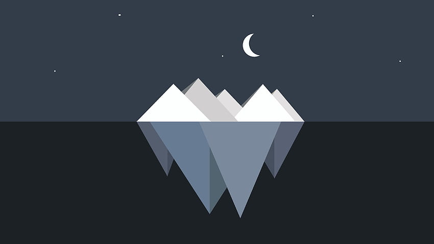 Iceberg Minimalist , Minimalist . Den, 3840 X 2160 Minimalist HD wallpaper