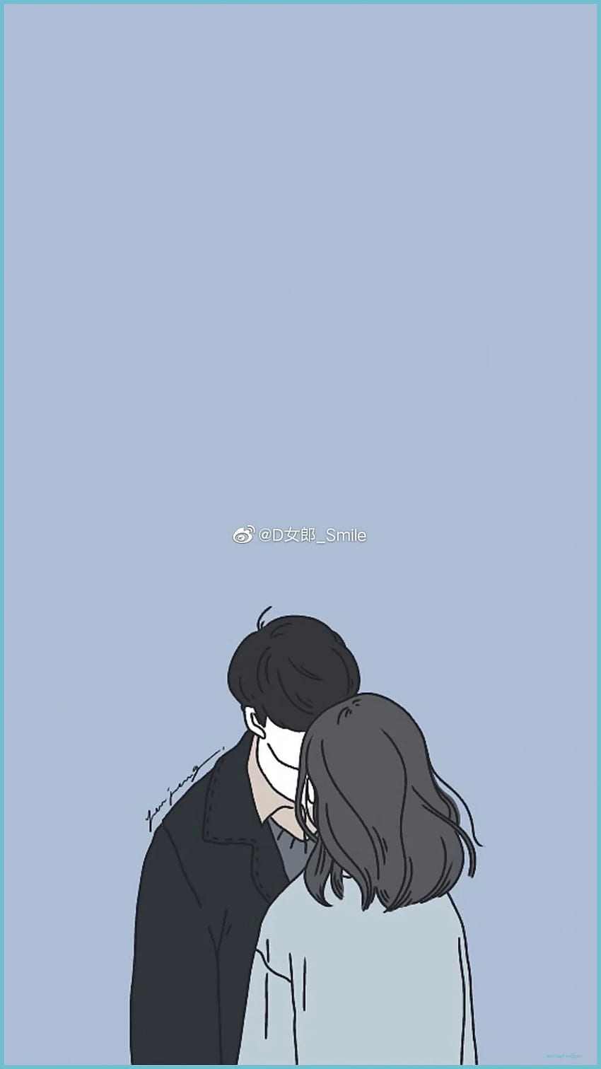 Aesthetic Anime Couple - Топ естетическо аниме - Anime Couple, Черно-бяла аниме двойка HD тапет за телефон