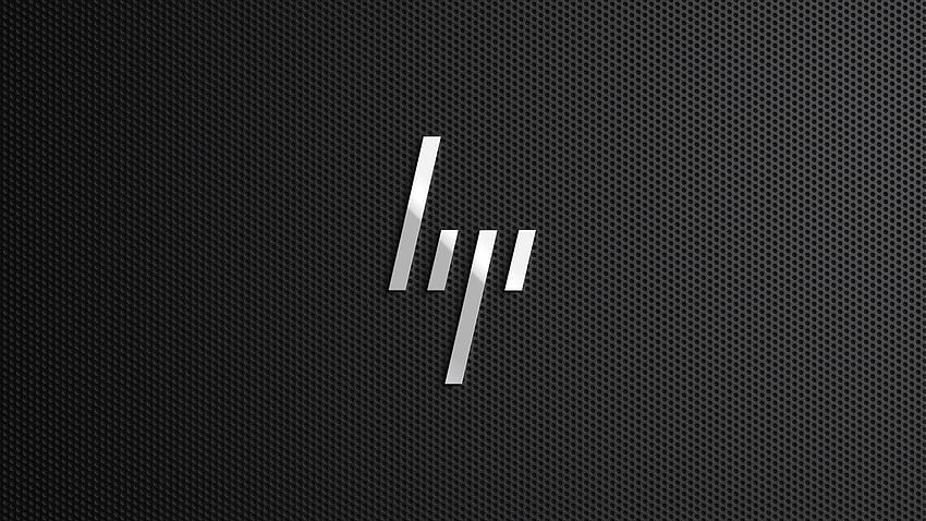 sleek HP logo metal mesh HD wallpaper