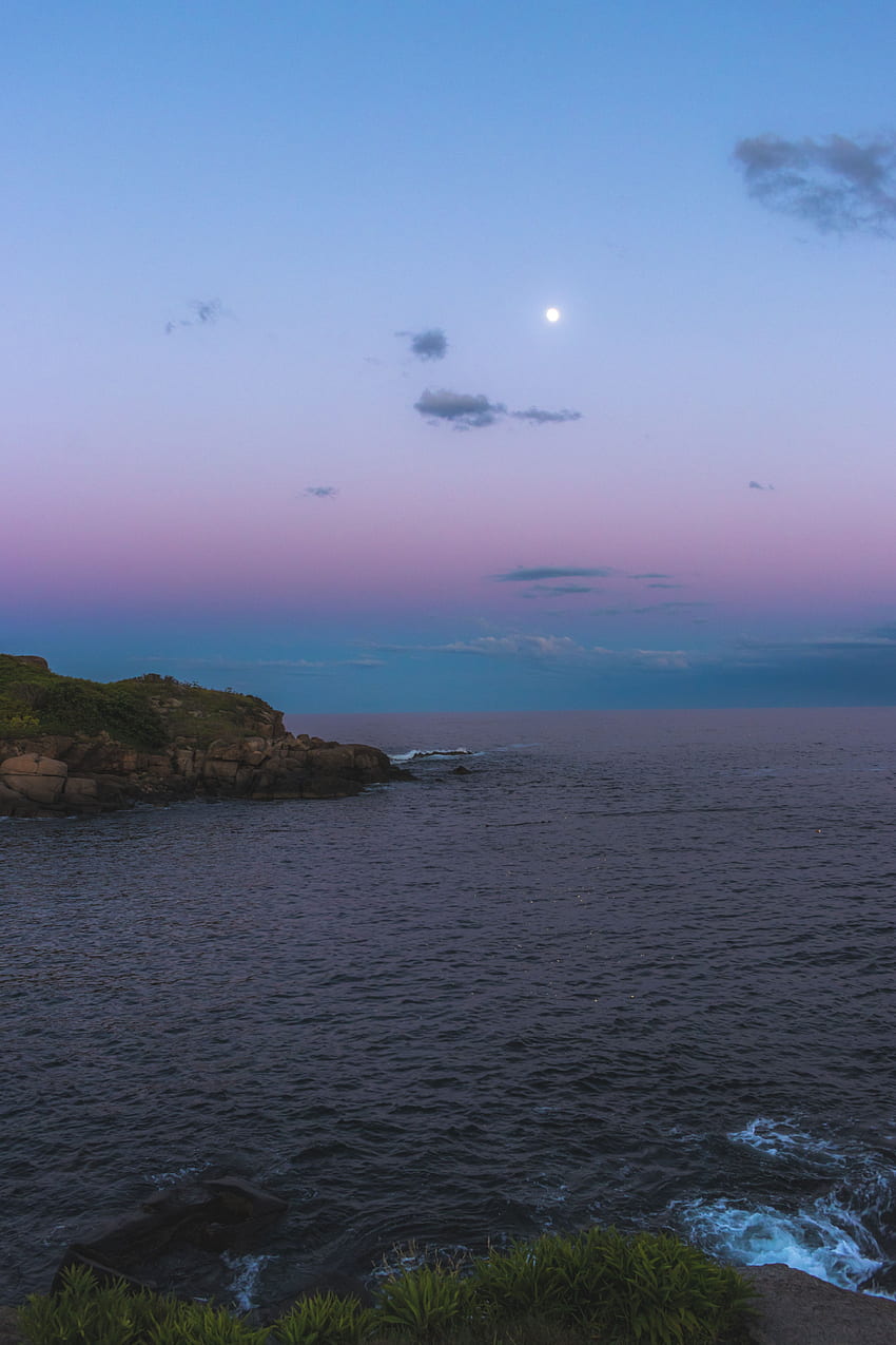 Nature, Sunset, Sky, Sea, Horizon, Coastal HD phone wallpaper