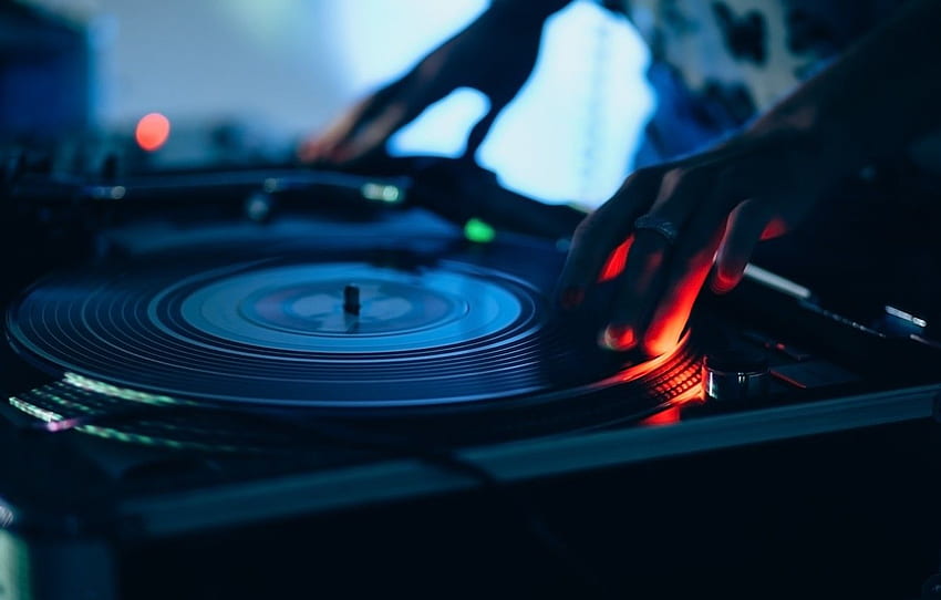 club, blur, turntables, remote, vinyl, record, tool, party, mixer, DJ, music, bokeh, closeup, ., musical instrument, scratch for , section музыка HD wallpaper