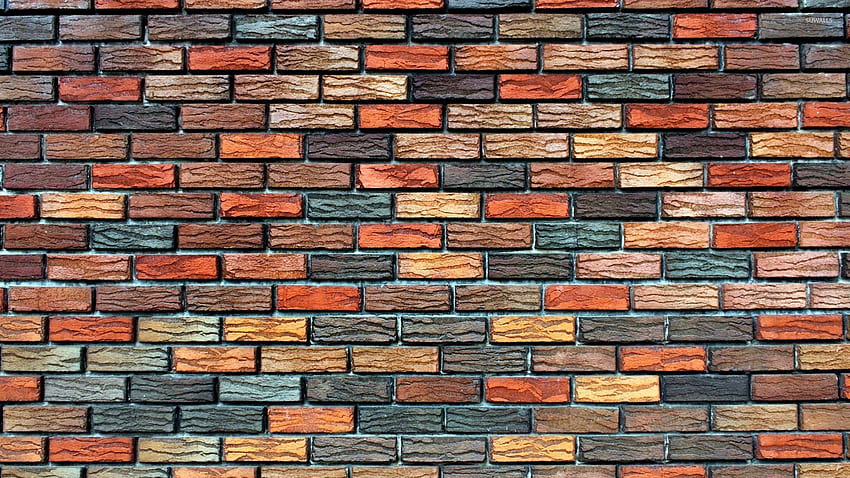 Brick, Orange Brick HD wallpaper