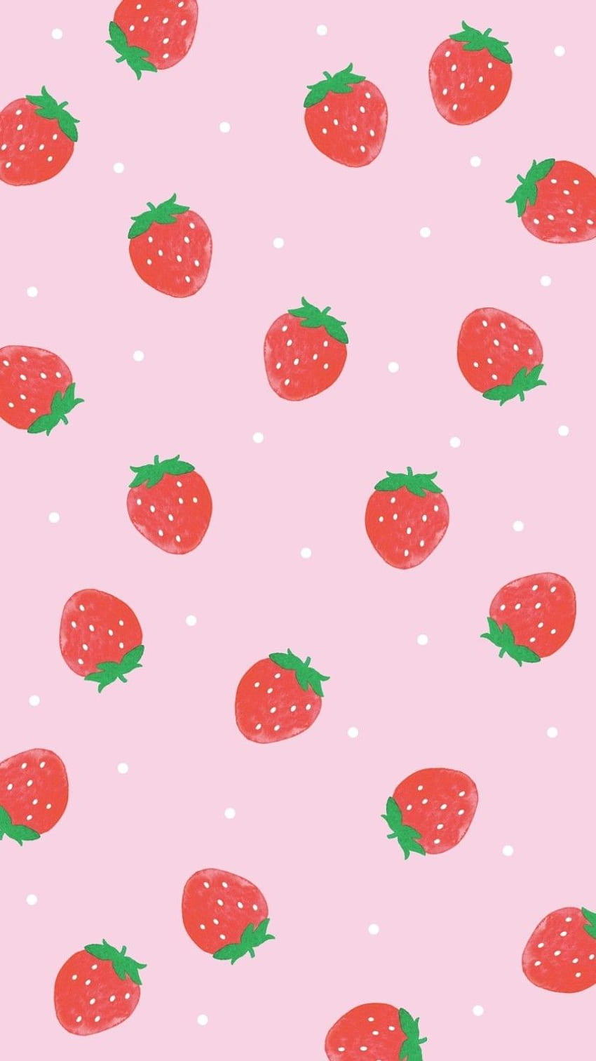 Kawaii Fruit, Kawaii Strawberry HD phone wallpaper | Pxfuel