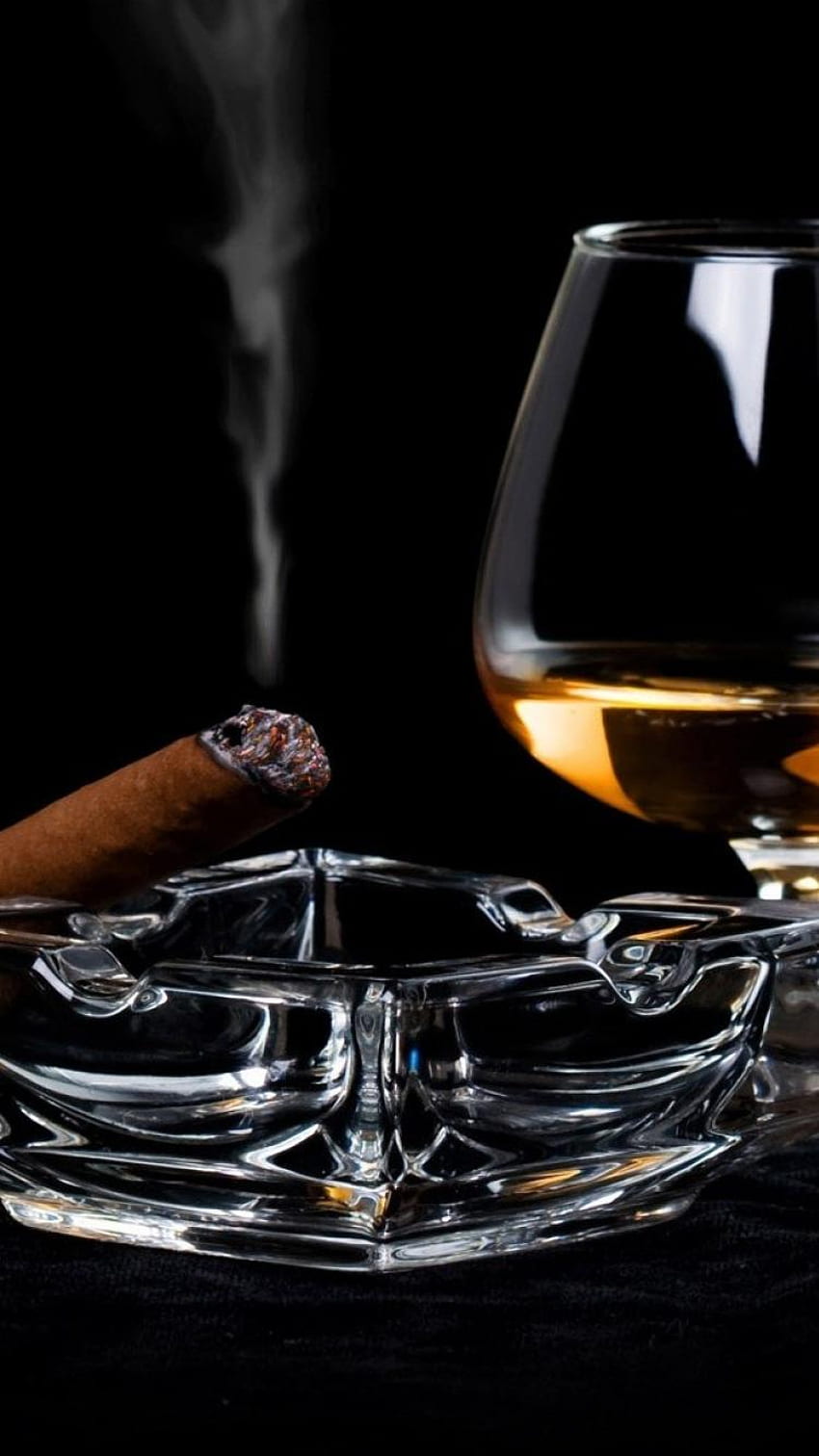 Alcohol cigarettes cigars drinks glass, Liquor HD phone wallpaper