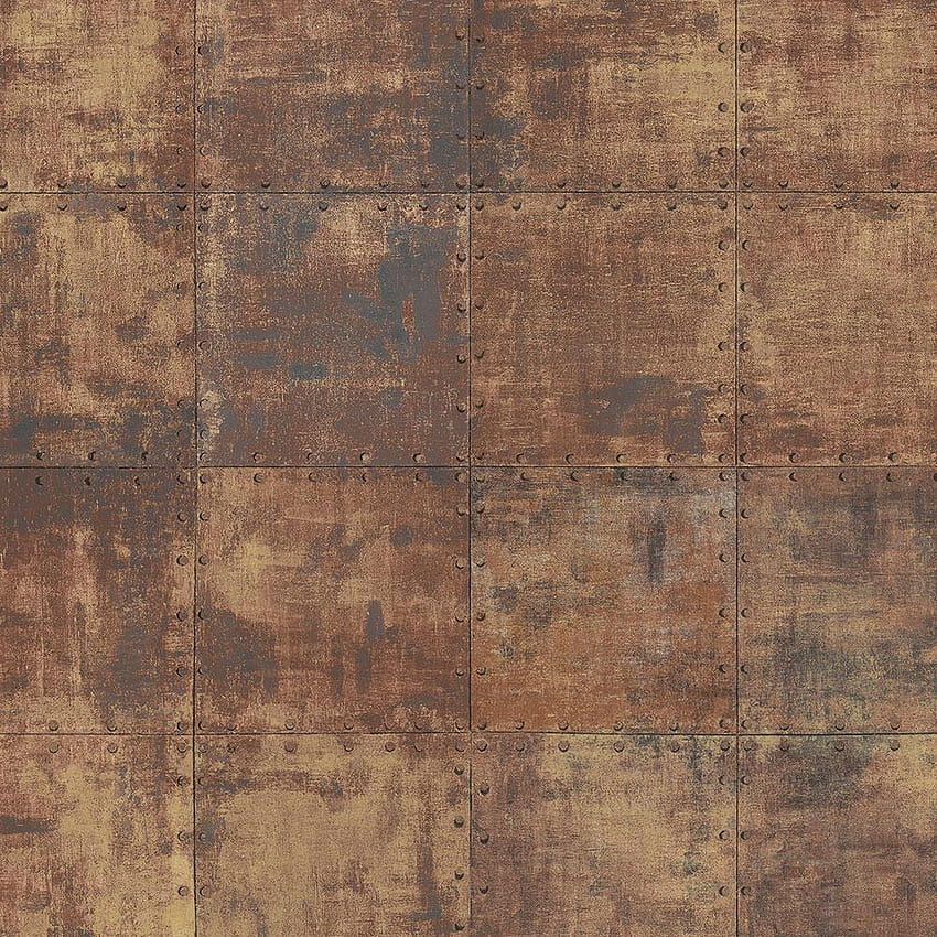 Steel Tile, Aesthetic Brown HD phone wallpaper