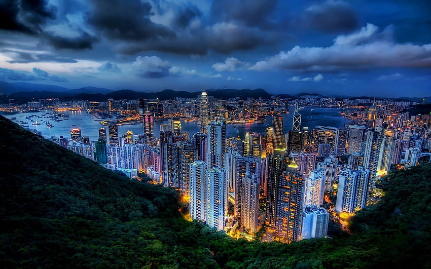 Cityscapes membangun cakrawala kota hong kong. Wallpaper HD