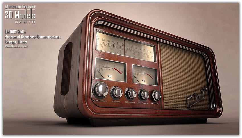 Old Time Radio 3D, Vintage Radio HD wallpaper | Pxfuel