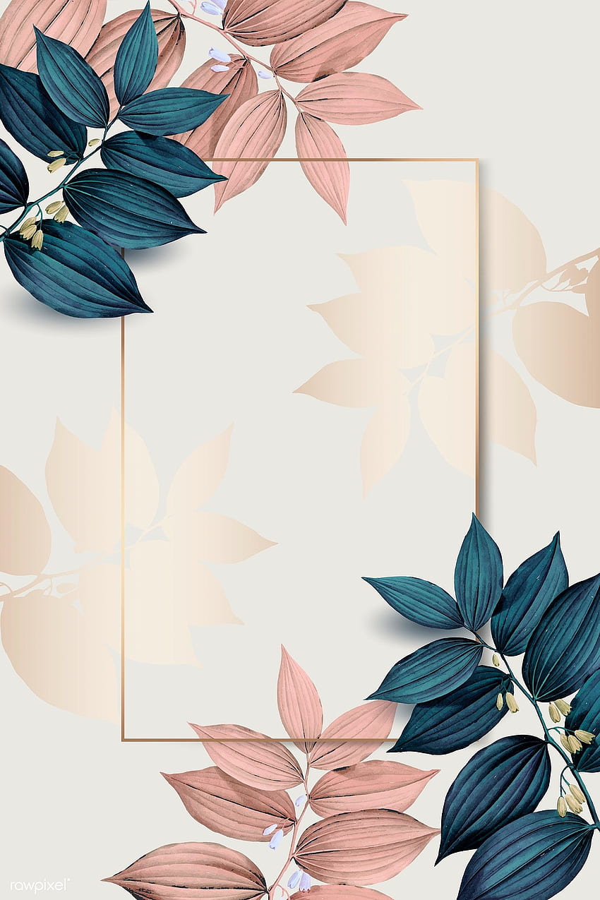 Pastel Pinterest Leaves Background - Novocom.top, Cute Aesthetic ...