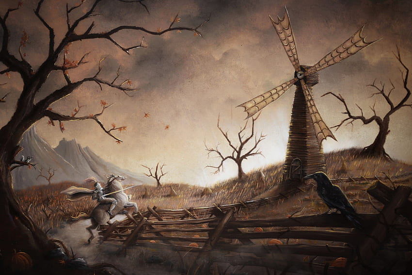 caballero, Don Quijote, Arte de fantasía, Obra de arte, Molinos de viento / y móvil, Don Quijote fondo de pantalla