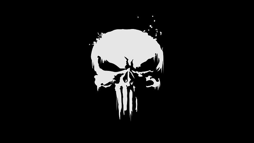 The punisher, logo, skull HD wallpaper