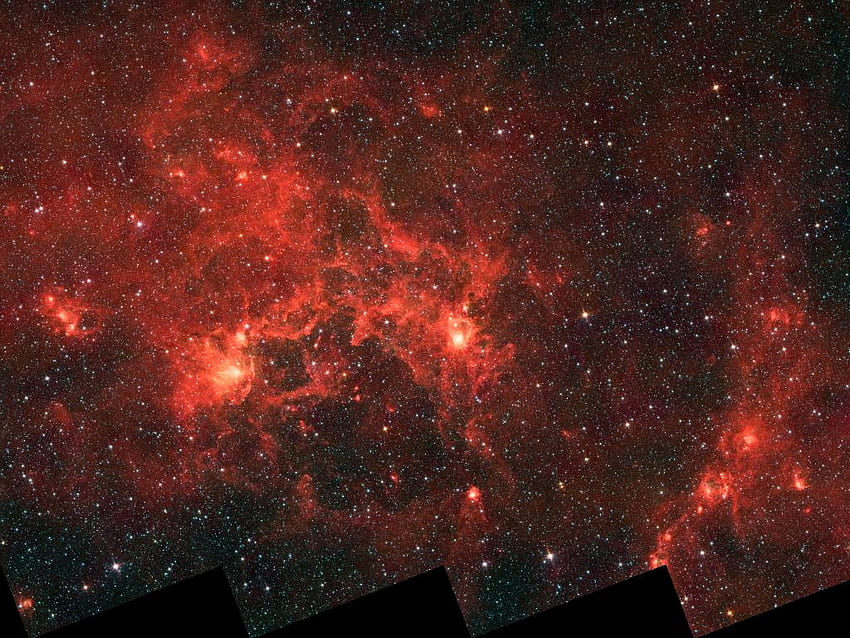 The Dragonfish Nebula, a massive emission nebula in the Crux. Anne's Astronomy News HD wallpaper