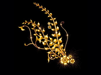 Floral gold ornaments HD wallpapers | Pxfuel