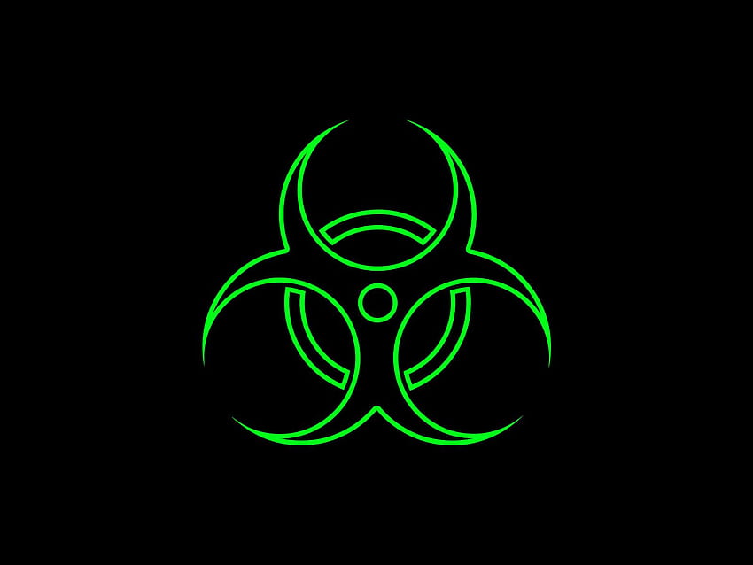 Radioaktives Symbol, nukleares Symbol HD-Hintergrundbild