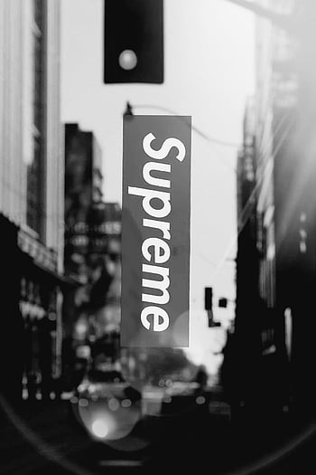 Supreme Black & White Twirl Wallpapers - Wallpapers Clan 🔲