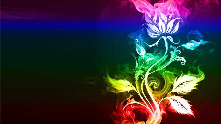 abstracto fresco del arco iris fondo de pantalla